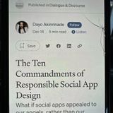 The Ten Commandments of Responsible Social App Design