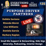 135 LIVE: Small Biz Support, Side Gigs, Diversity, Podcasting, Interior Design