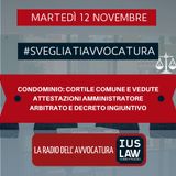 CONDOMINIO: CORTILE COMUNE E VEDUTE – ATTESTAZIONI AMMINISTRATORE – ARBITRATO E DECRETO INGIUNTIVO – #SvegliatiAvvocatura
