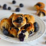 Dolcetti morbidi ai mirtilli e mandorle
