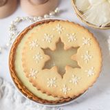 Crostata di Natale effetto vetro