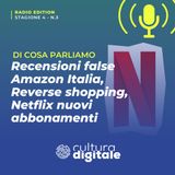 Recensioni false Amazon Italia, Reverse shopping, Nextflix nuovi abbonamenti