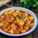 Baccalà in umido con patate