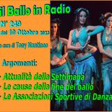 Il ballo in radio 249 del 10 Ottobre versione radiofonica