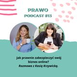 PODCAST #13:  Jak prawnie zabezpieczyć swój biznes online? Rozmowa z Kasią Krzywicką.