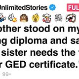 My mother stood on my diploma and said_ your sister needs the frame for her certificate [FULL STORY](MP3_70K)