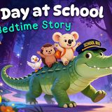 Koko_s First Day at School ✏️ CUTE Toddler Bedtime Story  with Relaxing Baby Sleep Music