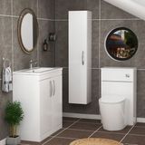 Toilet suite with hand basin