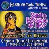 SANTO ROSARIO DE HOY. JUEVES 27 DE MARZO DEL 2025 MISTERIOS LUMINOSOS.  Rosario a la Virgen María. 🌹 Rezar en todo tiempo