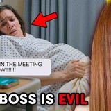 My boss FORCED me to attend a meeting while I was in LABOR