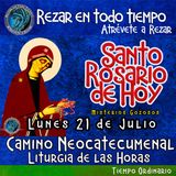 Rosario de hoy LUNES 21 DE JULIO 2025 🌹 MISTERIOS GOZOSOS. Rosario a la Virgen María.
