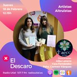 2x6 - El Descaro: Artistas Altruistas - Alba Latorre, Yara Fernández, Carmen Vázquez (Pdta. AECC Utiel)