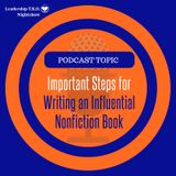 Important Steps for Writing an Influential Nonfiction Book | Lakeisha McKnight | Authorship Tuesday