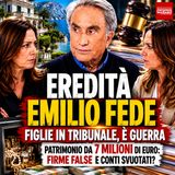 Eredità Emilio Fede, scontro tra le figlie: patrimonio milionario al centro della disputa