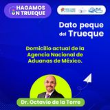 E98 El Dato peque del Trueque: Domicilio actual de la Agencia Nacional de Aduanas de México.