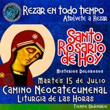 Santo Rosario de hoy MARTES 15 DE JULIO 2025 🌹 MISTERIOS DOLOROSOS. 