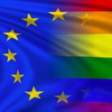 L'Europa festeggia la bandiera...con quella lgbt