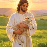 Pedindo a Deus uma bênção em nome de Jesus Cristo Supremo Pastor