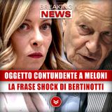 Oggetto Contundente A Meloni: La Frase Shock Di Bertinotti!