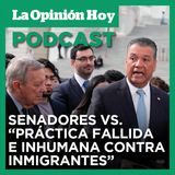 Senadores demócratas se lanzan para detener plan contra inmigrantes de Trump.