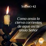 Salmo 42: Como ansía la cierva corrientes de agua así te ansío Señor