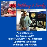 Military & Family  Guest, Andre Dickson Army Chemical Operations Specialist