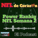 Power Ranking NFL Semana 2