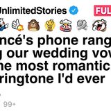 My fiancé_s phone rang during our vows with the most romantic ringtone I_d ever heard