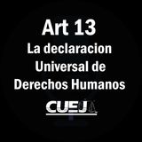 Articulo 13 declaración universal de Derechos Humanos