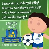LAMU'25 #10 Dlaczego można podkręcić piłkę? Dlaczego zachodzące słońce jest duże i czerwone?