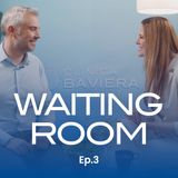 Sergio Ares, Country Manager di Clinica Baviera Italia, nella Waiting Room con Thais Wiggers