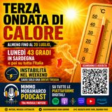 Terza ondata di calore: fino a 43°