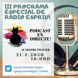 Ràdio Espriu 2019-2020. Programa XX