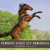 Pewność siebie czy dominacja - fragment live 215