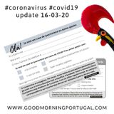 Portugal Coronavirus Update 16-03-20 (for Portugal, in English)