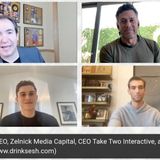 Strauss Zelnick fmr Chairman CBS, Advisory Board of Zeke Bronfman Nate Medow Founders CEOs SESH