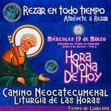 HORA NONA DE HOY MIERCOLES 19 DE MARZO AÑO 2025, LITURGIA DE LAS HORAS  TIEMPO DE CUARESMA. Rezar en Todo TIempo