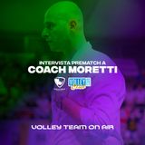 Coach Moretti prima dell'esordio a Belluno