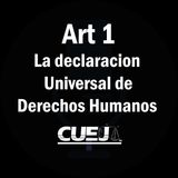 Articulo 1 declaración universal de Derechos Humanos