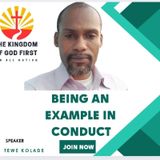 BEING AN EXAMPLE IN CONDUCT