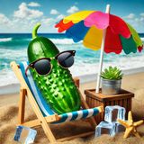 Why do cucumbers hate summer vacations?