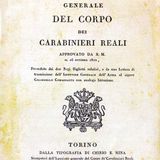 Ep.6 Il Regolamento Generale del Corpo dei Carabinieri Reali (1822)