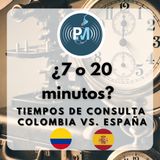 7 o 20 minutos: comparando tiempo de consulta Colombia y España