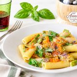 Pasta rigata con zucca e zucchine