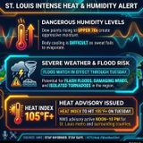 St. Louis Sizzles: Extreme Heat Advisory & Tropical Dew Points