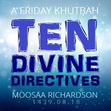 Khutbah: Ten Divine Directives from a Hadeeth Qudsee