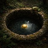Frog beside the well