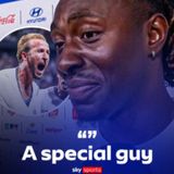 Eberechi Eze speaking about Harry Kane after his two goals helped England beat DR Congo! 🦁✨ #worldcup #england #eze #kane #harrykane