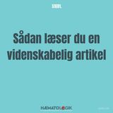 [EVIDENS ] Sådan læser du en videnskabelig artikel