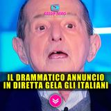 Giancarlo Magalli: Il Drammatico Annuncio In Diretta Gela Gli Italiani! 